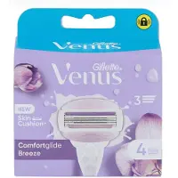 Gillette Recharges Venus Breeze Lames De Rasoir 2-en-1 Avec Barres De Gel Intégrées -