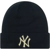 New Era Metallic Badge New York Yankees Beanie Noir