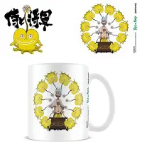 Pyramid Rick And Morty Samurai Hallucination Coffee Tasse Blanc