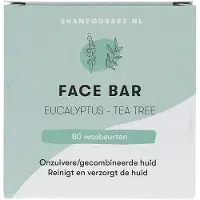 ShampooBars.nl ShampooBars Barre pour le visage Eucalyptus & Tea Tree 60gr