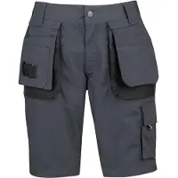 Storvik Pantalon de travail court Job Gris Anthracite