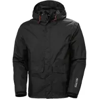 Helly Hansen Hommes, Vestes de pluie, Waterloo, Noir, (S)