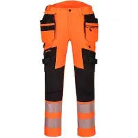 Portwest Pantalon Dx4 Haute-visibilité Avec Poches Flottantes Démontables Couleur : Orange/noir Taille 54