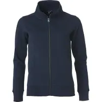 Clique Femmes, Pull-over, Sweatshirt cardigan pour femmes newwave Clique avec couture à glissière fendue et encolure en ruban, Noir, (S)