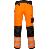 Portwest Pantalon de sécurité stretch PW303, classe 2, jaune/noir, taille 54 (54)