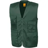 Result Gilet sans manches reporter multi-poches polycoton Noir L