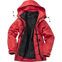 Result Core R236X | Veste Transit 3 en 1 pour femme avec intérieur Softshell - Couleur : Noir - Taille : 4XL