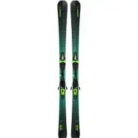 Elan Primetime 33 Fusion X+em 11.0 Gw Fus X Blk/grn [g] Alpine Skis Pack Noir 158 Homme