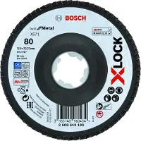 Bosch PRO X571 Disque à lamelles X-Lock, 115 mm, G80 (80)