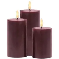 Sirius Home Sille Lot de 3 Bordeaux
