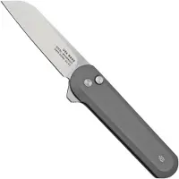 The James Brand Couteau pliant The Wells - Raw Aluminum / Stainless / Aluminum / Straight