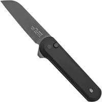 The James Brand Couteau pliant The Wells - Black / Black / Aluminum / Straight