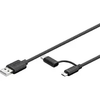 Pro Câble USB 2.0 USB C vers Micro B 2.0 noir 1 m