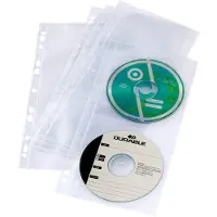 Durable Pochettes CD/ DVD COVER LIGHT S classable, 5 pc, Transparent, 528219