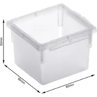 Rotho Organiseur de tiroir en plastique transparent