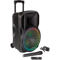 Party Light & Sound PARTY-12RGB - Enceinte sans fil Bluetooth - Noir