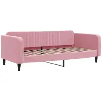 vidaXL Lit de jour rose 90x200 cm velours