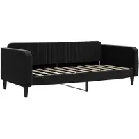 vidaXL Lit de jour noir 90x190 cm velours