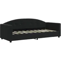 vidaXL Lit de jour noir 80x200 cm velours