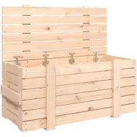 vidaXL Boîte de rangement 91x40,5x42 cm Bois massif de pin