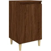 vidaXL Table de chevet chêne marron 40x35x70 cm bois d'ingénierie