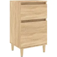 vidaXL Table de chevet chêne sonoma 40x35x70 cm