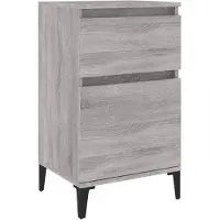 vidaXL Table de chevet sonoma gris 40x35x70 cm