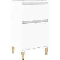 vidaXL Table de chevet blanc 40x35x70 cm