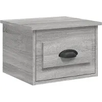 vidaXL Table de chevet murale sonoma gris 41,5x36x28 cm