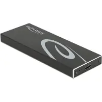 DeLOCK 42003 Externes Gehäuse M.2 SATA SSD mit USB Type-C Buchse