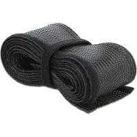 DeLOCK Geflechtschlauch mit Klettverschluss 5mx19mm schwarz