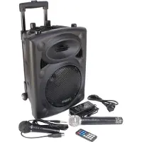 Ibiza Sound Port8VHF-BT Box PA Mobile Batterie Trolley interface Bluetooth USB-SD-MP3 200W RMS