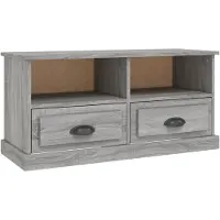 vidaXL Armoire TV Gris Sonoma 93x35,5x45 cm Bois composite