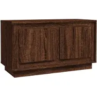 vidaXL Armoire TV marron imitation chêne 80x35x45 cm Bois composite