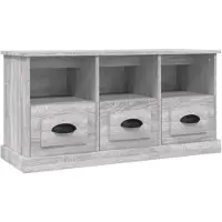 vidaXL Armoire TV Gris Sonoma 100x35x50 cm Bois composite