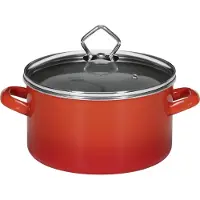 Karl Krueger Pot à viande 'Rome, Poêle + casserole, Rouge