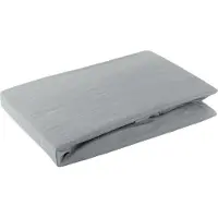 Eurofirany DESIGN 91 Cotton sheet with rubber JERSEY, 140X200 + 30CM, 125 g / m2, color : steel (140 x 200 cm)