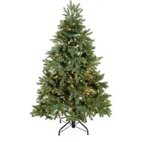 Evergreen Sapin de Noël Roswell Pin incl. LED 150 cm de haut Ø 101 cm