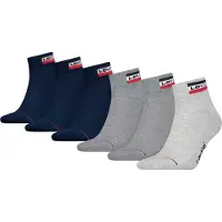 Levi's Chaussettes bleu foncé / gris clair / gris chiné / rouge
