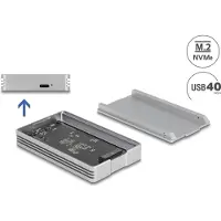 DeLOCK USB4 40 Gbps Gehäuse für 1xM.2 NVMe SSD-werkzeugfrei