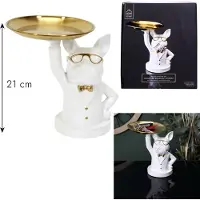 Home Deco Factory Statue Bulldog Vide Poche 23cm