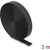 DeLOCK Velcro - 3 mètres - Noir -