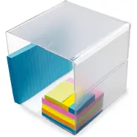 Deflecto Boîte d'organisation Cube (1x, 15.30 x 15.30 x 15.30 cm)