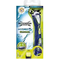 Wilkinson Bêche Rasoir à batterie + 1 tête de rechange Hydro 5 Groomer