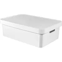 Curver Boîte de rangement Infinity et couvercle 3pcs 30 L Blanc 240671