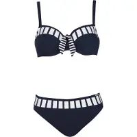 Sunflair Bikini bleu marine / blanc