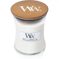 Woodwick Linen bougie parfumée avec mèche en bois 85 g