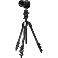 Manfrotto Pro Carbonstativ mit MHXPRO-BHQ2, MVAQR (Métal), Trépied, Noir