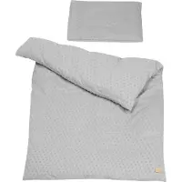 Roba Parure De Lit Bébé Bio "Lil Planet" Gris Argenté, Couette 100 X 135 Cm Et Taies D'oreiller 40 X 60 Cm (Certifié Gots)