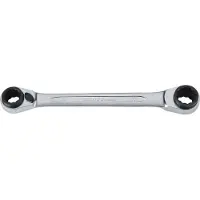 Bahco 4-7 Mm 115 Mm Star Ratchet Spanner Argenté
